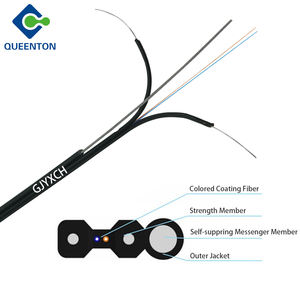 Prix usine GJYXCH – Câble de branchement FTTH extérieur à succès, 1 ou 2 fibres, G657A, câble plat 1,0 mm, câble à fibre optique en acier - Product Image 6