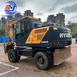 Used Wheel <b>Excavator</b> Hyundai 150WVS Second Hand Hydraulic Wheel <b>Excavator</b> <b>Machine</b> for Best Price - Product Image 1