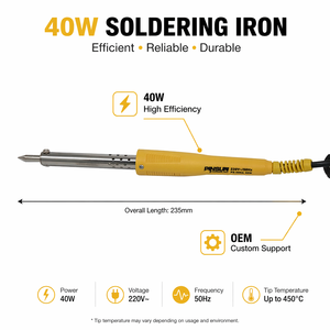 <span class=keywords><strong>Fer</strong></span> à <span class=keywords><strong>souder</strong></span> professionnel à chaleur externe 40W, à température contrôlée, automatique – Stylo de soudage haute performance en alliage d'aluminium - Product Image 4