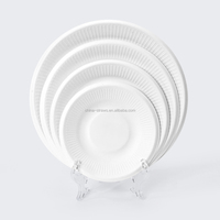 Assiettes en papier 100% compostables, assiettes à 3 compartiments, jetables pour les repas quotidiens, 9 pouces, 10 pouces