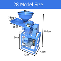 Broyeur de maïs pour céréales vendu directement en usine, moteur monophasé 2,2 kW, petit moulin à maïs