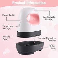 Mini presse à chaud rose portable pour t-shirts chaussures chapeaux-HTV projets de vinyle à repasser qualité manuelle 220v"