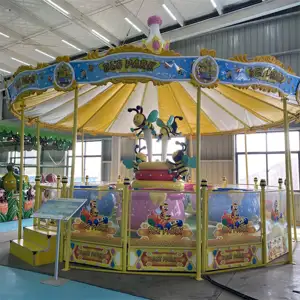 Factory low price amusement ride entertainment mini merry go round for sale playground equipment for children