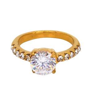 Высокое качество нержавеющая сталь обручальные кольца из золота 18 карат онлайн натуральный mossinate кольцо с бриллиантом для покупок - Product Image 2