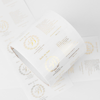 Impression de logo personnalisé sur flacon de parfum, étiquette autocollante à chaud, autocollant en papier auto-adhésif, autocollant transparent en feuille d'or