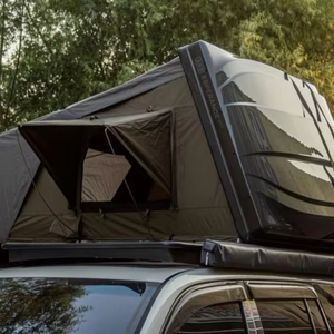 Carpa de <span class=keywords><strong>Techo</strong></span> Ligera con Apertura Lateral, Impermeable, Resistente al Viento, de Fácil Montaje, Tela 40D, Colchoneta No Tóxica para SUV, Camping y Viajes - Product Image 2