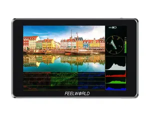 FEELWORLD S7 7-นิ้ว 12G-SDI HDMI2.0 กล้องสนามจอภาพความสว่างสูง1600nitหน้าจอสัมผัส