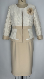 Abiti Casual Eleganti da Donna OEM per la Madre della Sposa, Completi da Chiesa su Misura, Abiti a Due Pezzi Taglie Forti - Product Image 3