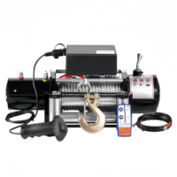 Oferta Especial: Cabrestante Eléctrico de Cuerda Sintética de 4000 lbs, 12V/24V, Impermeable, con Control Remoto Inalámbrico para Recuperación de SUV 4x4 y Todoterreno