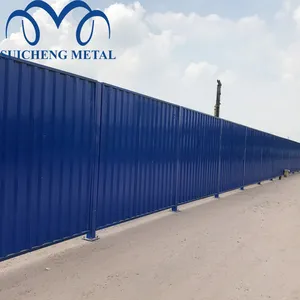 Guangzhou Factory corrugated steel construction hoarding temporary Hoarding/fence