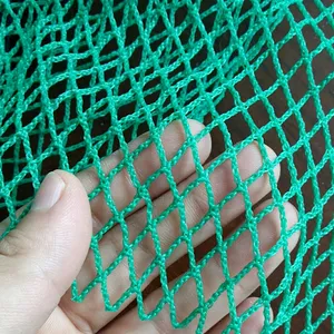 Stock comercial 6ply-24ply 100% HDPE China nylon otra red de pesca HDPE redes de cultivo de peces sin nudos para la cría de Tilapia