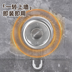 Suction Cup <b>Corner</b> <b>Shelf</b> Circular Durable Suction Mounted For Bathroom Toilet Sink Shower Room - Product Image 1