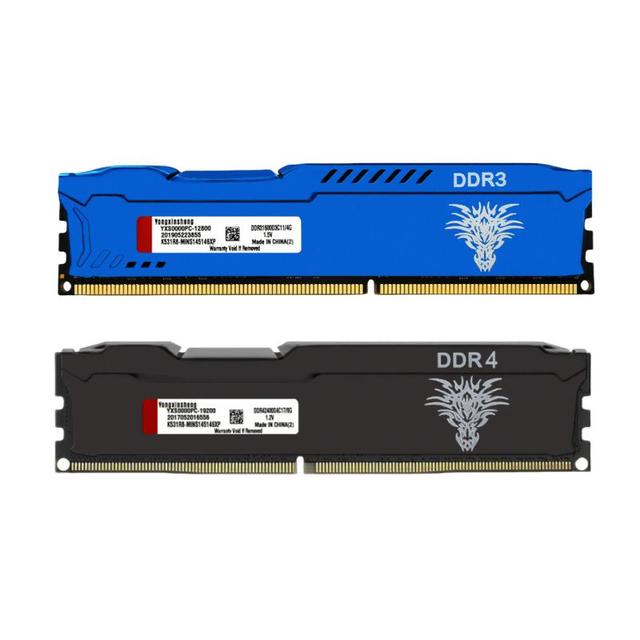 DDR3 DDR4 RAM 2GB 4GB 8GB 16G 1333Mhz 1600Mhz 1866Mhz PC3-10600 PC3-12800 PC3-14900 Non-ECC Cooling Vest Desktop Universal