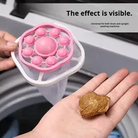 Pet Fourrure Lint Hair Catcher Objet Flottant Filtre Sac PVC Nettoyage Détachage Boule Machine À Laver Objet Flottant
