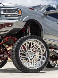 Jantes forgées chromées profondes FANXI 22 24 26 28 30 <span class=keywords><strong>pouces</strong></span> 6x139.7 5x139.7 8x180 8x170 8x6.5 22x12 24x14 26x16 avec enjoliveurs flottants - Product Image 3