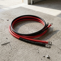 Envío Gratuito en la UE, Juego de Cables de 1.5M para Conectar la Batería al Inversor, Cable de Internet y Cable USB para Conectar al PC Incluidos
