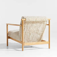 Mobilier de maison moderne Fauteuil en bois doux et confortable pour les repas, les hôtels et les banquets pour les loisirs, le salon et le style en bois massif