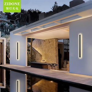 ไฟติดผนัง LED โซลาร์เซลล์ แบบเส้นตรง สไตล์โมเดิร์นมินิมอล กันน้ำ ใช้ได้ทั้งภายในและภายนอกอาคาร เหมาะสำหรับสวน ห้องนั่งเล่น ห้องนอน ข้างเตียง และทางเดิน - Product Image 1