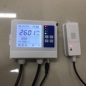 Dispositifs de surveillance du <span class=keywords><strong>CO2</strong></span> agricole Capteur de <span class=keywords><strong>CO2</strong></span> mural Contrôleur de compteur pour serre pour contrôler le ventilateur/vanne marche/arrêt - Product Image 2
