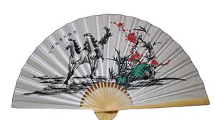 Éventail pliant géant en bambou imprimé sur mesure, style chinois, écologique (90x160cm) pour fond mural, cadeaux d'entreprise et de maison - Product Image 5