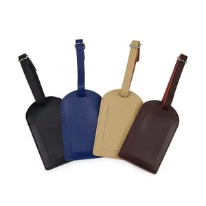 Étiquettes de bagages en cuir, achat en gros, étiquettes de bagages sécurisées au laser, étiquettes de bagages personnalisées avec logo - Product Image 1