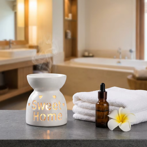 Beyaz seramik aromaterapi balmumu eriyik brülör ile yıldız desen çeşitli aromaterapi Tarts tutucu ev kullanımı uçucu yağ yakıcı - Product Image 4