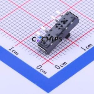 K3-1336S-K1 Slide Switch SMD Switch Single Pole Three Throw Rectangle Pin Header Gull Wing Type 13mm - Product Image 2