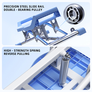Multi-Purpose Foldable Pilates Reformer Board <strong>Sliding</strong> <strong>Abdominal</strong> Exercise Equipment for Ab Core Training Ski <strong>Machines</strong> - Product Image 2