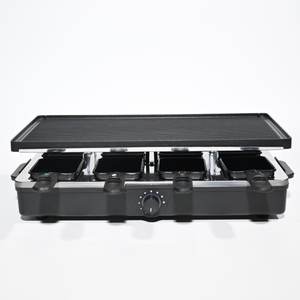 1400W électrique <span class=keywords><strong>Raclette</strong></span> Table Grill détachable antiadhésif réglable contrôle de la température pour <span class=keywords><strong>8</strong></span> <span class=keywords><strong>personnes</strong></span> Portable fête de famille - Product Image 1