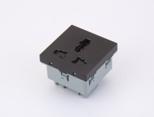 Tomada Universal Preta para Reforma Residencial, 16A 250V, Tomada de Parede Compatível Globalmente com 3 Pinos - Product Image 4