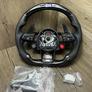 Volant en fibre de carbone personnalisé au <span class=keywords><strong>prix</strong></span> d'usine pour <span class=keywords><strong>Audi</strong></span> RS4 <span class=keywords><strong>RS</strong></span> R8 RS3 C7 S3 B8 B9 A3 A4 A5 A6 A7 Q3 Q5 Q7 S4 S5 S6 S4 avec LED - Product Image 1