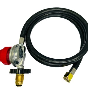 Regulador de Propano de Grado Comercial con Manguera de 4 Pies, Válvula de Gas LPG Ajustable de 0-20 PSI para Uso en Freidoras, Construcción de Acero Inoxidable - Product Image 5