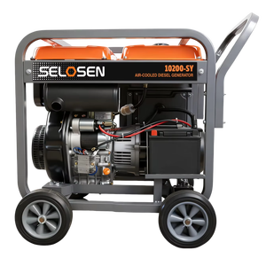 เครื่องกำเนิดไฟฟ้าแบบเปิด 9kva 8kw 23 ลิตร เครื่องกำเนิดไฟฟ้าแบบเงียบสำหรับงานก่อสร้าง ระบายความร้อนด้วยอากาศ ระบบอัจฉริยะ เครื่องกำเนิดไฟฟ้าแบบพกพา 230V/400V ดีเซล - Product Image 1