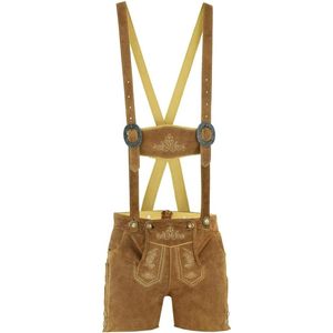 Shorts en daim traditionnels allemands pour hommes, avec bretelles, costume bavarois pour l'Oktoberfest, taille adulte - Product Image 1