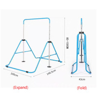 Barre de gymnastique horizontale portable avec base large pour l'entraînement au Kip junior