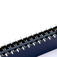 Connecteur de prise adaptateur automobile SMT pour PCB, double rangée, 2x14 broches, pas de 2,54 mm, en laiton, type femelle, Soulin