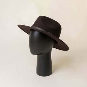 Sombrero Fedora de Lana Casual y Elegante para Otoño/Invierno con Hebilla Decorativa Retro y Borde de 7cm - Product Image 3