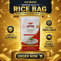 Sac d'emballage en PP tissé pour riz, thermoscellable, qualité alimentaire, sac à aliments, impression flexo personnalisée avec logo