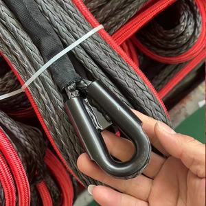 <span class=keywords><strong>Corde</strong></span> de <span class=keywords><strong>treuil</strong></span> synthétique tressée en fibre <span class=keywords><strong>Dyneema</strong></span>/UHMWPE de 10mm 12mm pour 12V ATV UTV tirant le remorquage - Product Image 1