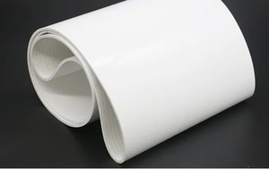 Beyaz PVC Polyester isıya dayanıklı kesim dayanıklı düz bant ekmek hattı konveyör bant - Product Image 2