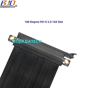 180 độ PCI-E 5.0 16X đến X16 Gen5 Card đồ họa GPU Riser cáp mở rộng 0.2m 0.6m cho rtx5090 rx8900 A40 l40s H100 rtx6000 - Product Image 4
