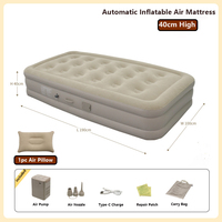 Matelas Pneumatique Autogonflant Portable à Double Hauteur, Stable et Doux, pour Tente, Idéal pour le Glamping, la Chambre à Coucher Extérieure et l'Utilisation en Salon