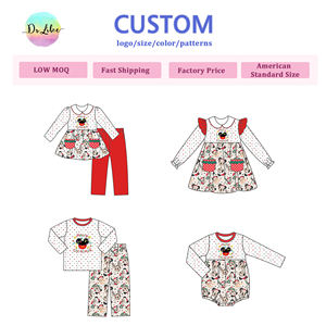 Micky Minnie tenues robe brodée bébé enfants personnage motif pyjamas noël filles robes - Product Image 1