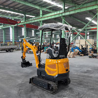 Mini-excavatrice compacte de 2 tonnes avec engrenage planétaire et dents de godet extensibles - Excavatrice sur chenilles pour une stabilité supérieure