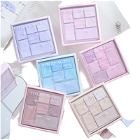 Bloc-notes autocollants créatifs Starlight Coral Series N Times 10x10cm, marque-pages colorés pour messages et index scolaires