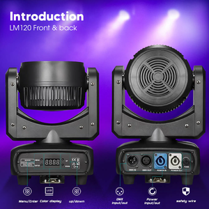 Big Dipper LM120 Mini LED 120W RGBW 4in1 Testa Mobile Professionale per Illuminazione da Palco, Attrezzatura per Feste e Discoteche - Product Image 5