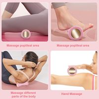 Boule de yoga multifonctionnelle Roue de massage des pieds en matériau EVA pour le dragage des tendons et la relaxation des muscles Roue d'exercice d'entraînement
