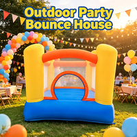 Château gonflable robuste en Oxford pour enfants, petite structure de saut pour jardin, divertissement et jeu en plein air pour enfants