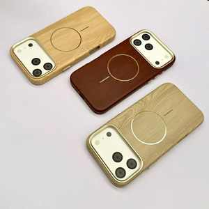เคสโทรศัพท์หนังลายไม้แฟชั่น GL003 หลายสไตล์สำหรับ iPhone 13 14 15 16 17 Pro Max เคสธุรกิจ - Product Image 5