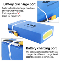 Batterie au lithium PVC 48V 40Ah de marque Brand Cells pour trottinette électrique, avec BMS 60A et chargeur 5A, rechargeable pour vélos électriques